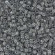 Miyuki triangle beads 10/0 Sparkling pale grey lined crystal TR10-1105